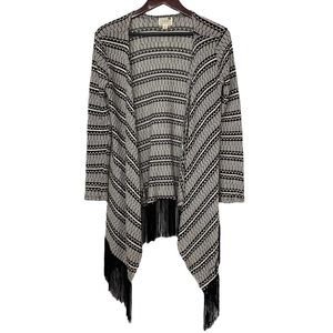 L.A. Hearts Open Front Fly Away Fringe Cardigan